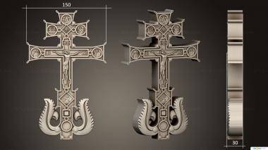 Crosses (Crucifixion version1, KRS_0323) 3D models for cnc