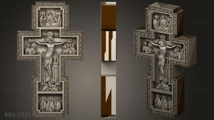 Crosses (The Crucifixion with Jesus and the Saints version 1, KRS_0325) 3D models for cnc