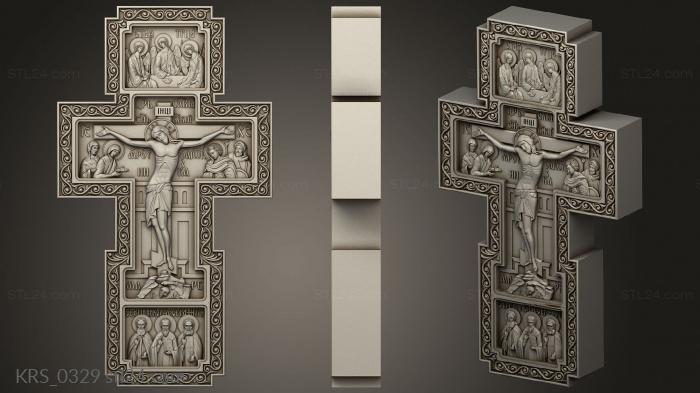 Crosses (The Crucifixion with Jesus and the Saints, KRS_0329) 3D models for cnc