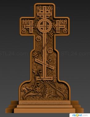 Crosses (Cross with grapevineversion2, KRS_0334) 3D models for cnc