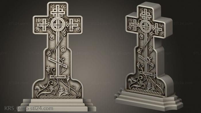 Crosses (Cross with a grapevineversion3, KRS_0335) 3D models for cnc