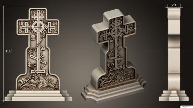 Crosses (Cross with a grapevineversion3, KRS_0335) 3D models for cnc