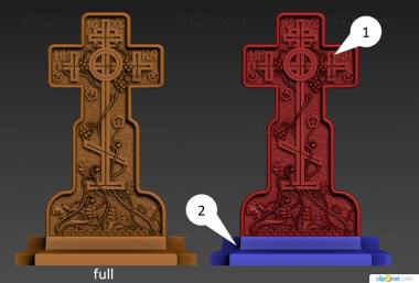 Crosses (Cross with grapevineversion7, KRS_0339) 3D models for cnc