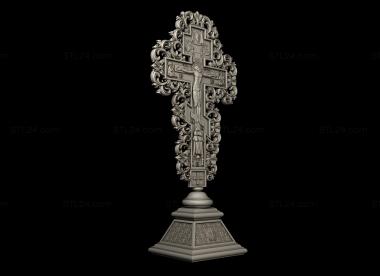 Crosses (Cross with carving around the perimeter, KRS_0344) 3D models for cnc