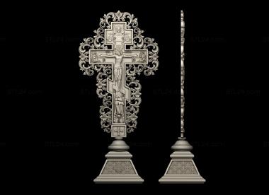 Crosses (Cross with carving around the perimeter, KRS_0344) 3D models for cnc