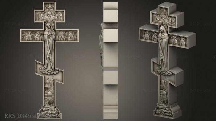 Crosses (The Crucifixion with the Virgin Mary in Diveyevo, KRS_0345) 3D models for cnc