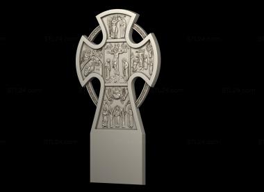 Crosses (Cross with biblical themes, KRS_0346) 3D models for cnc