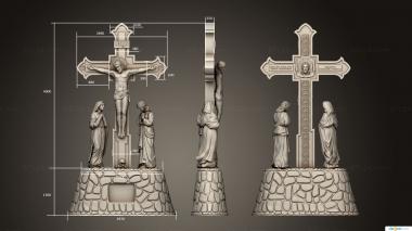 Crosses (Cross by volume with upcoming events, KRS_0347) 3D models for cnc