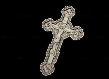 Crosses (Cross crucifixion with Jesus Christ, KRS_0349) 3D models for cnc