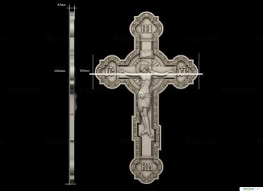 Crosses (Cross crucifixion with Jesus Christ, KRS_0349) 3D models for cnc