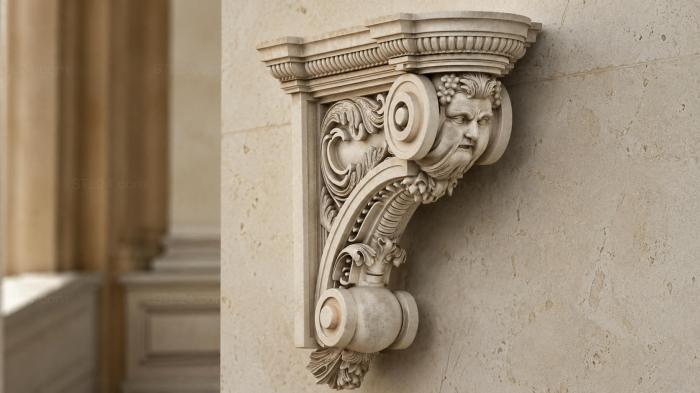 Classic head bracket 3d STL model