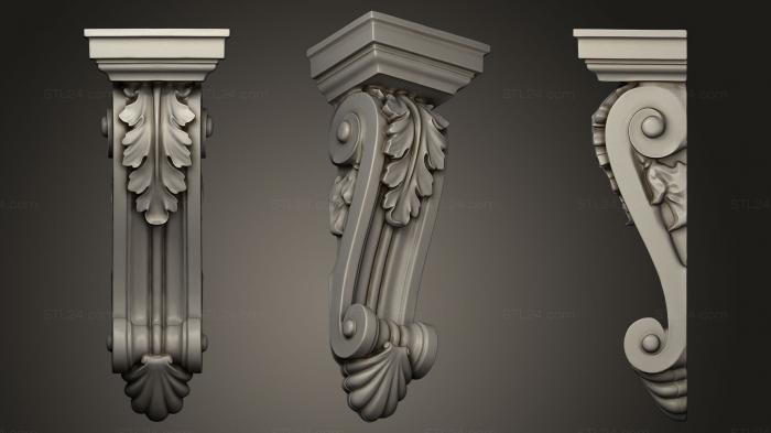 Corbels (Middle Poly Corbles Collection 2, KR_0700) 3D models for cnc