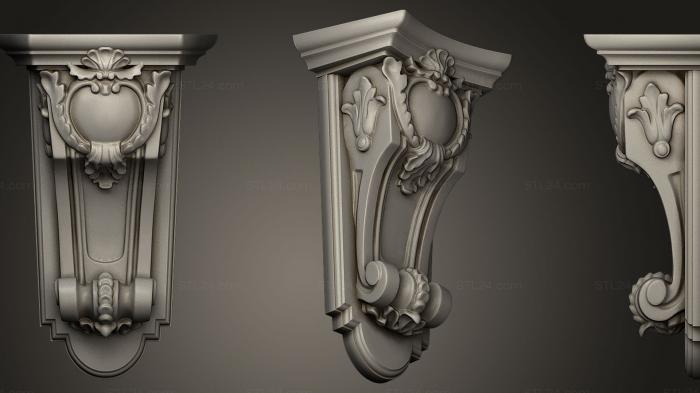 Corbels (Middle Poly Corbles Collection 3, KR_0701) 3D models for cnc