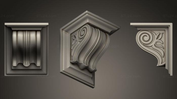 Corbels (Middle Poly Corbles Collection 5, KR_0703) 3D models for cnc