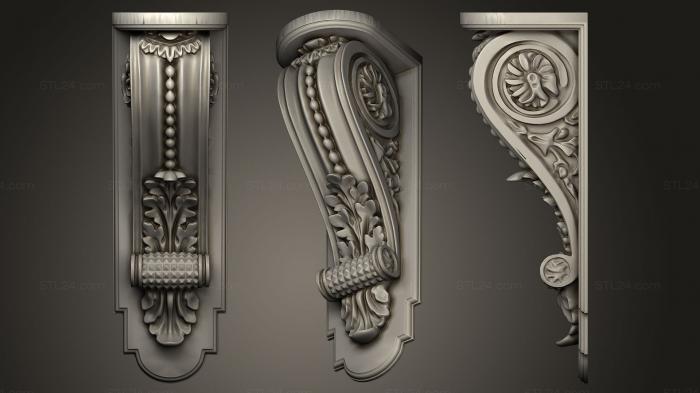 Corbels (Middle Poly Corbles Collection 14, KR_0706) 3D models for cnc