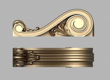 Corbels (Bracket with flutes, KR_0748) 3D models for cnc