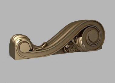 Corbels (Bracket with flutes, KR_0748) 3D models for cnc