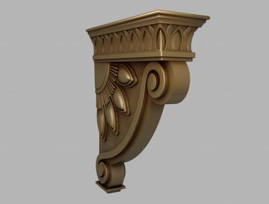 Corbels (Corner bracket in Russian style, KR_0760) 3D models for cnc