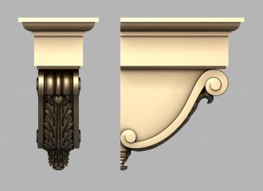 Corbels (Simplified bracket, KR_0761) 3D models for cnc