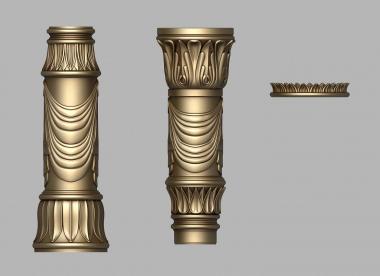 Corbels (Round Harp Mount bracket, KR_0762) 3D models for cnc