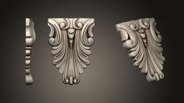 Corbels (Carved bracket, KR_0774) 3D models for cnc