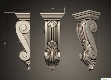 Corbels (Bracket, KR_0778) 3D models for cnc