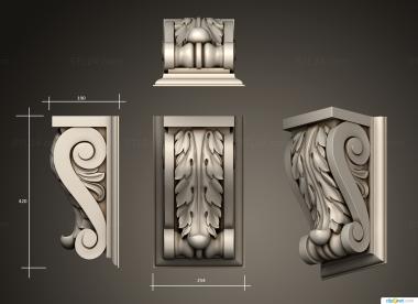 Corbels (Bracket, KR_0780) 3D models for cnc