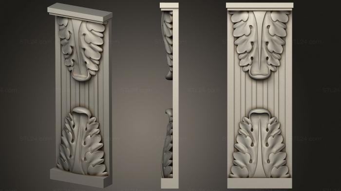 Short pilaster with brackets