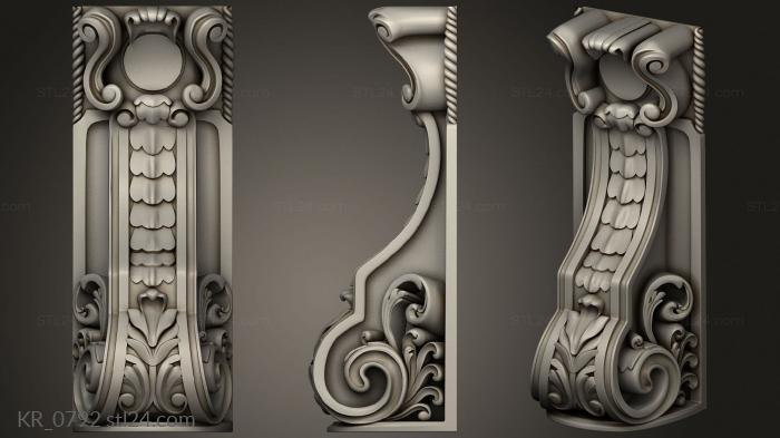 Corbels (Bracket, KR_0792) 3D models for cnc