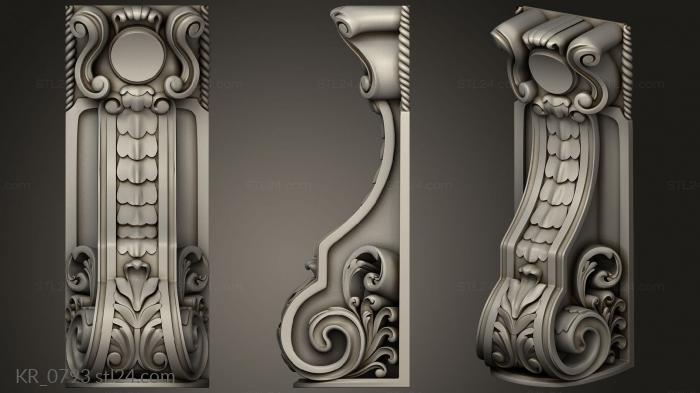 Corbels (Bracket, KR_0793) 3D models for cnc