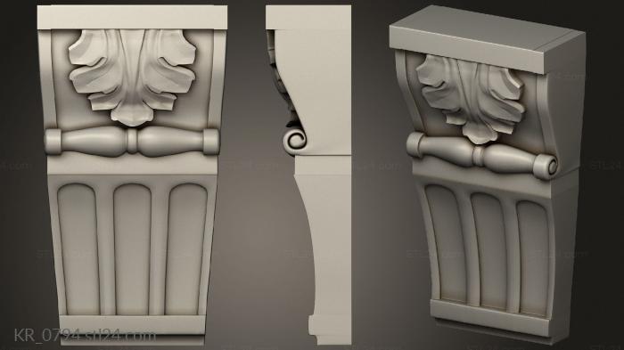 Corbels (Simplified bracket, KR_0794) 3D models for cnc