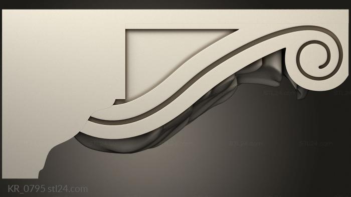 Corbels (Bracket for TV zone version1, KR_0795) 3D models for cnc