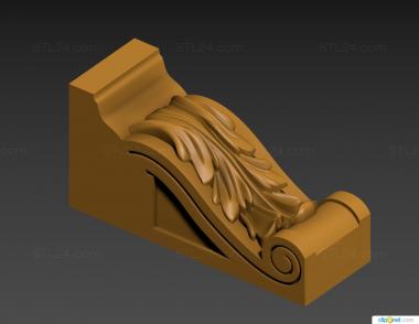 Corbels (Bracket for TV zone version2, KR_0796) 3D models for cnc