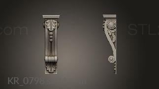 Corbels (Bracket, KR_0798) 3D models for cnc