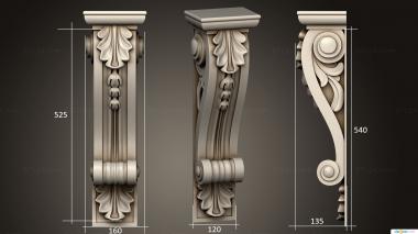 Corbels (Bracket, KR_0798) 3D models for cnc