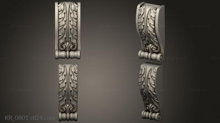 Corbels (Bracket, KR_0801) 3D models for cnc