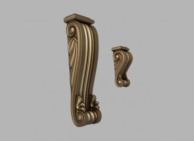 Corbels (Bracket, KR_0802) 3D models for cnc