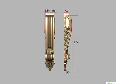 Corbels (The bracket is narrow, KR_0803) 3D models for cnc