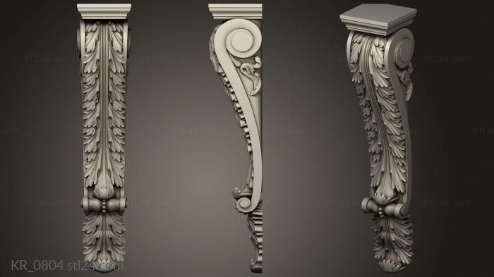 Corbels (Bracket, KR_0804) 3D models for cnc