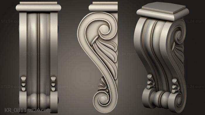 Corbels (Bracket, KR_0811) 3D models for cnc