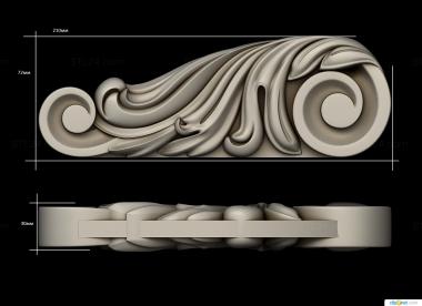 Corbels (Side thread in the form of a bracket, KR_0813) 3D models for cnc