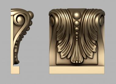 Corbels (Bracket, KR_0818) 3D models for cnc