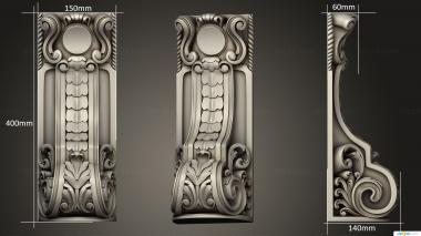 Corbels (Bracket, KR_0820) 3D models for cnc