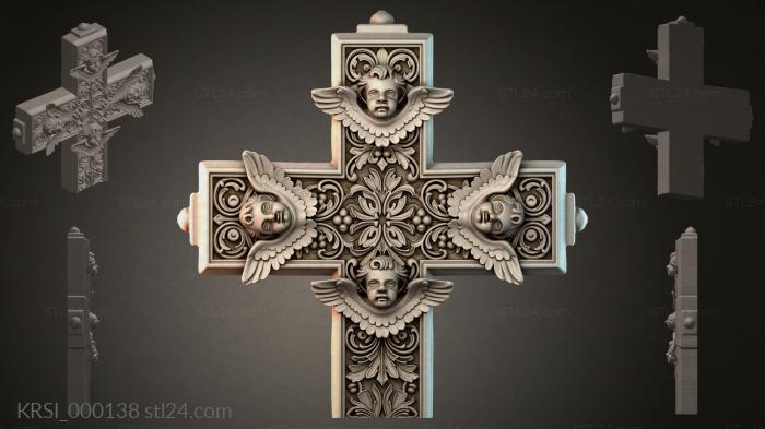 Different crosses (KRSI_000138) 3D models for cnc