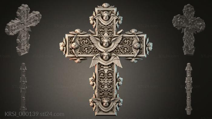 Different crosses (KRSI_000139) 3D models for cnc