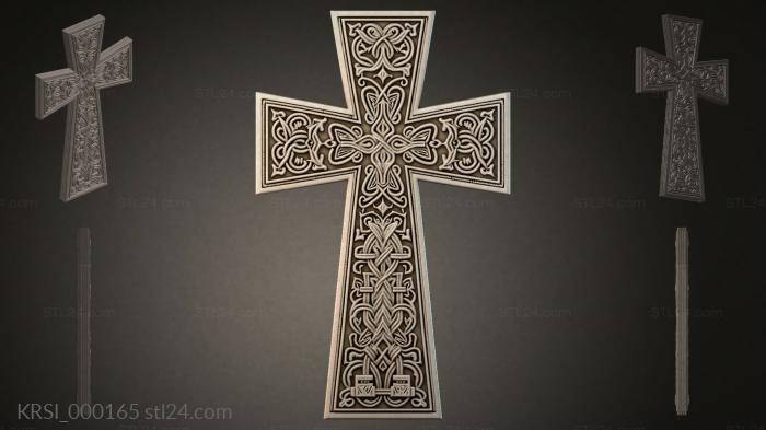 Different crosses (KRSI_000165) 3D models for cnc