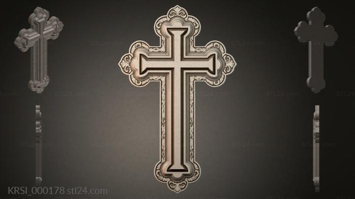 Different crosses (KRSI_000178) 3D models for cnc