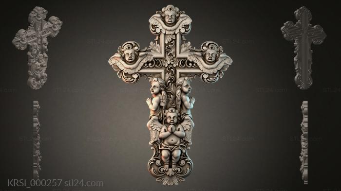 Different crosses (KRSI_000257) 3D models for cnc