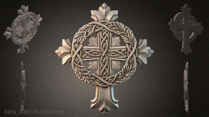 Different crosses (KRSI_000270) 3D models for cnc