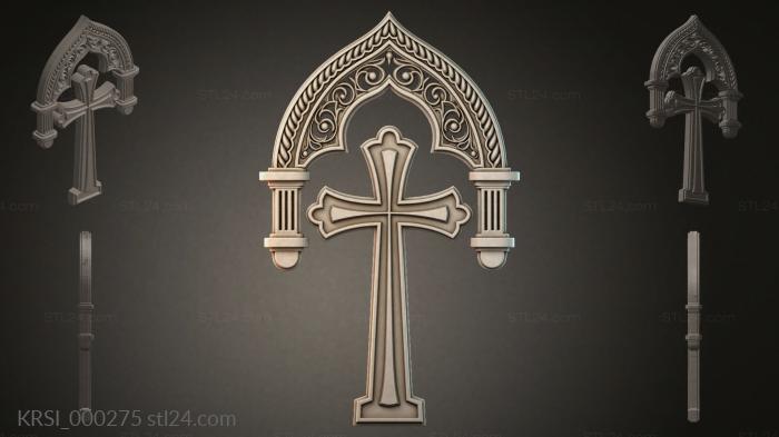 Different crosses (KRSI_000275) 3D models for cnc